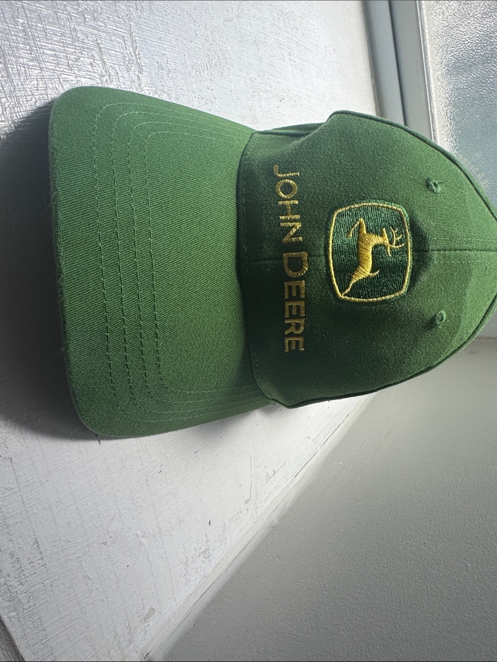 John Deere Green and Gold Embroidered Logo Baseball Cap